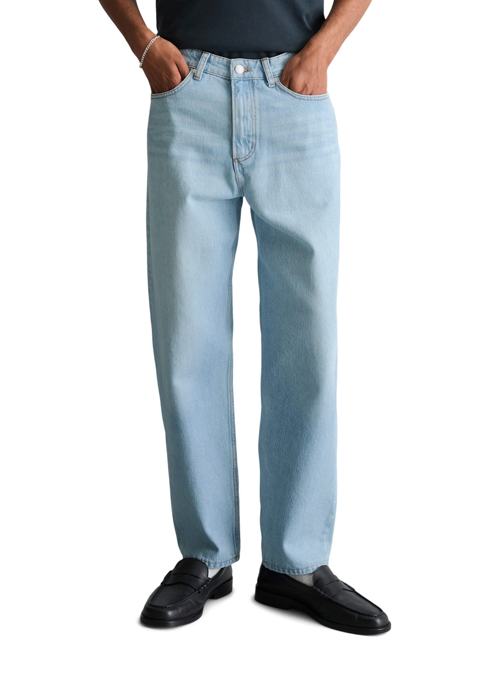 Tapered-fit-Jeans aus reiner Bio-Baumwolle