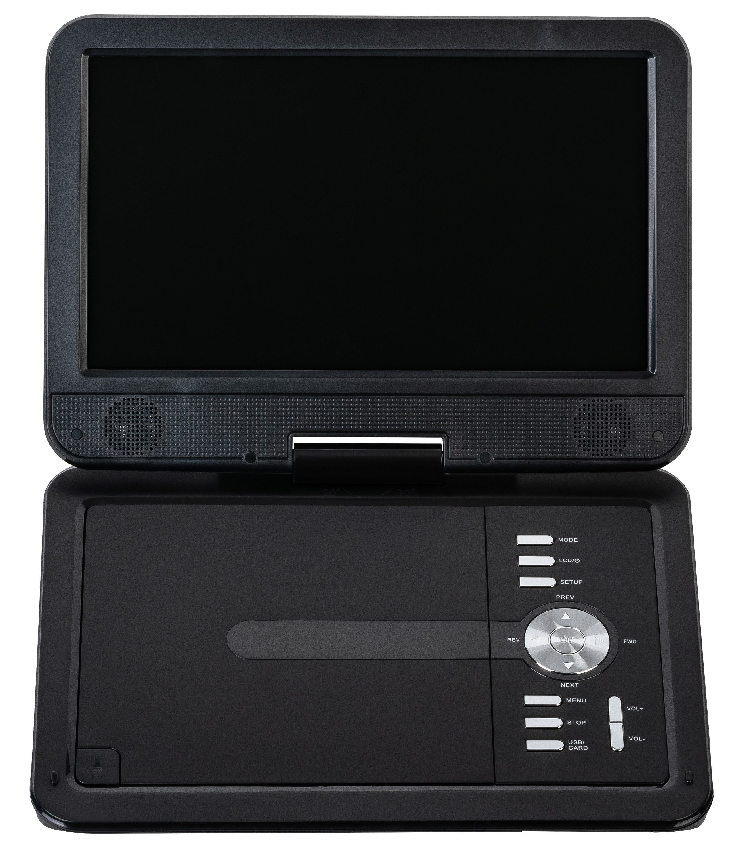 Reflexion DVD1025 Portabler DVD-Player (DVB-T2 HD Tuner, integrierter Akku, 12V Auto Adpater, PVR-Aufzeichnung)