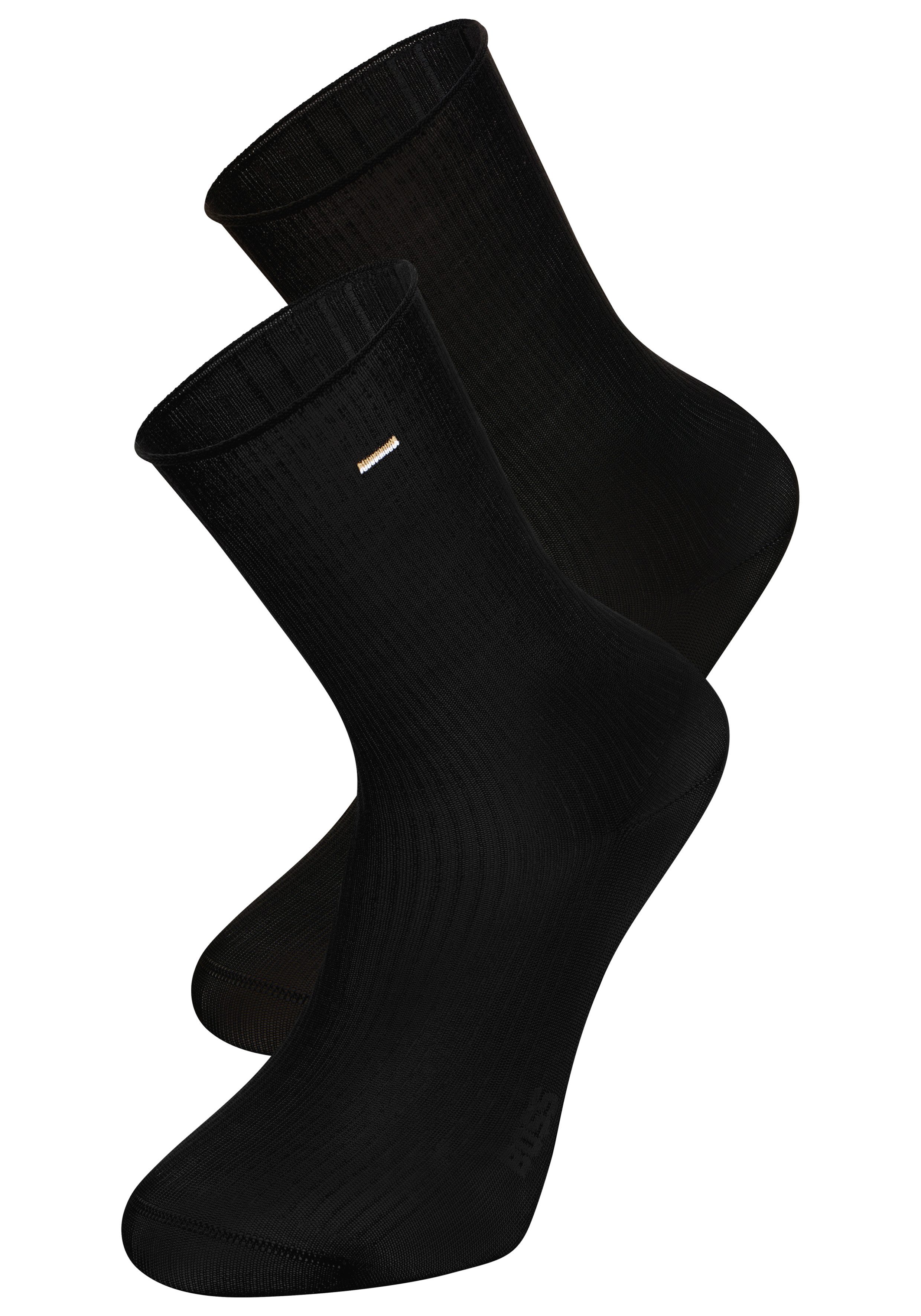 BOSS Feinsocken (Packung, 2-Paar) fein gerippt, verstärkte Fersen- und Zehe günstig online kaufen