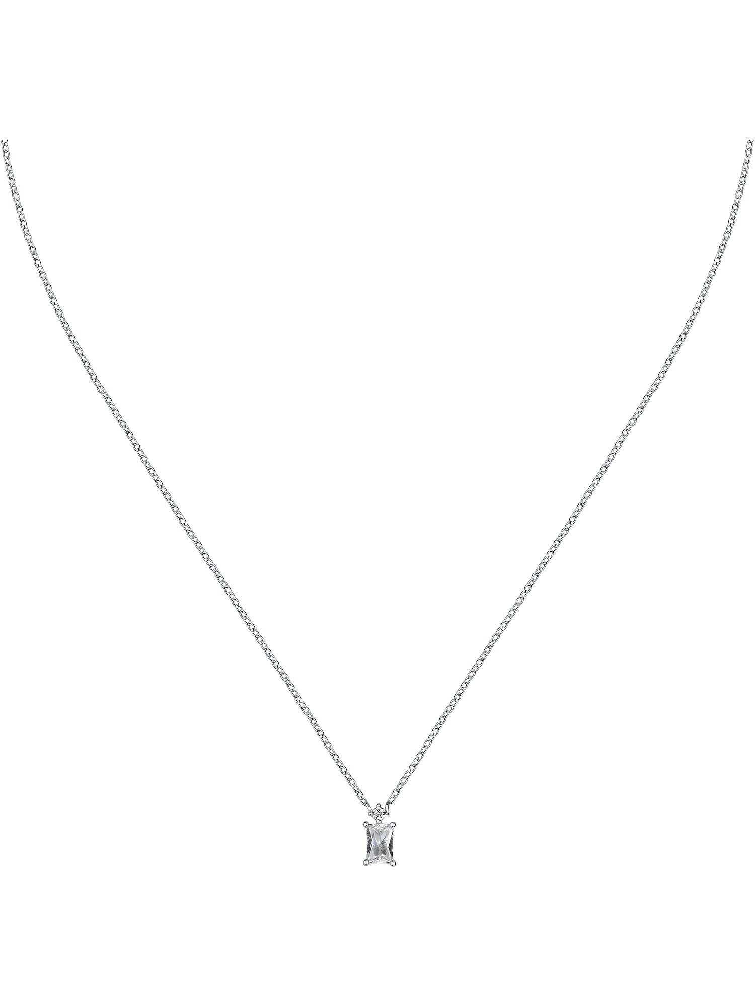 Silberkette CHRIST Damen-Kette 925er Silber, recycelt Zirkonia