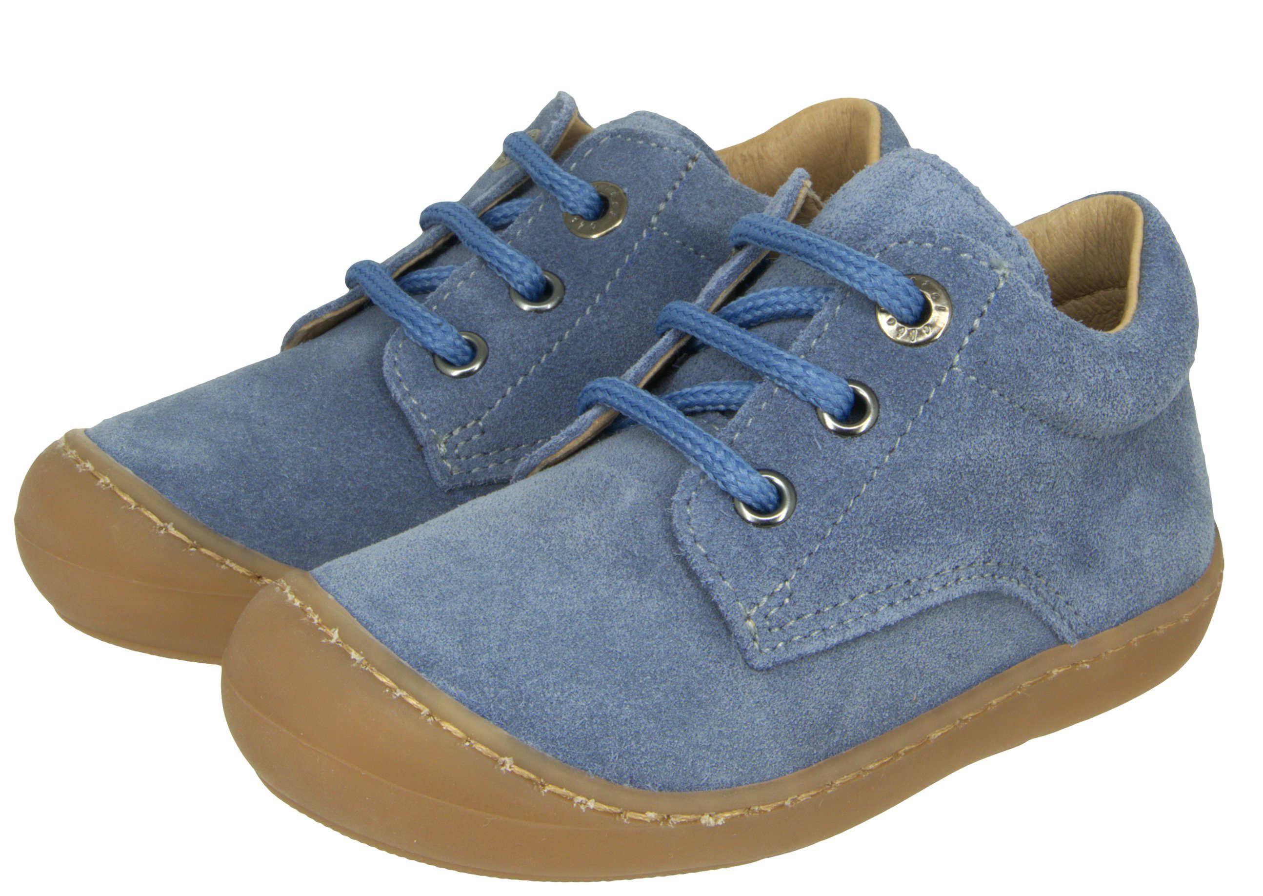 Clic Clic Lauflernschuhe Schuhe Kinder Leder Jeans 9291 Schnürschuh