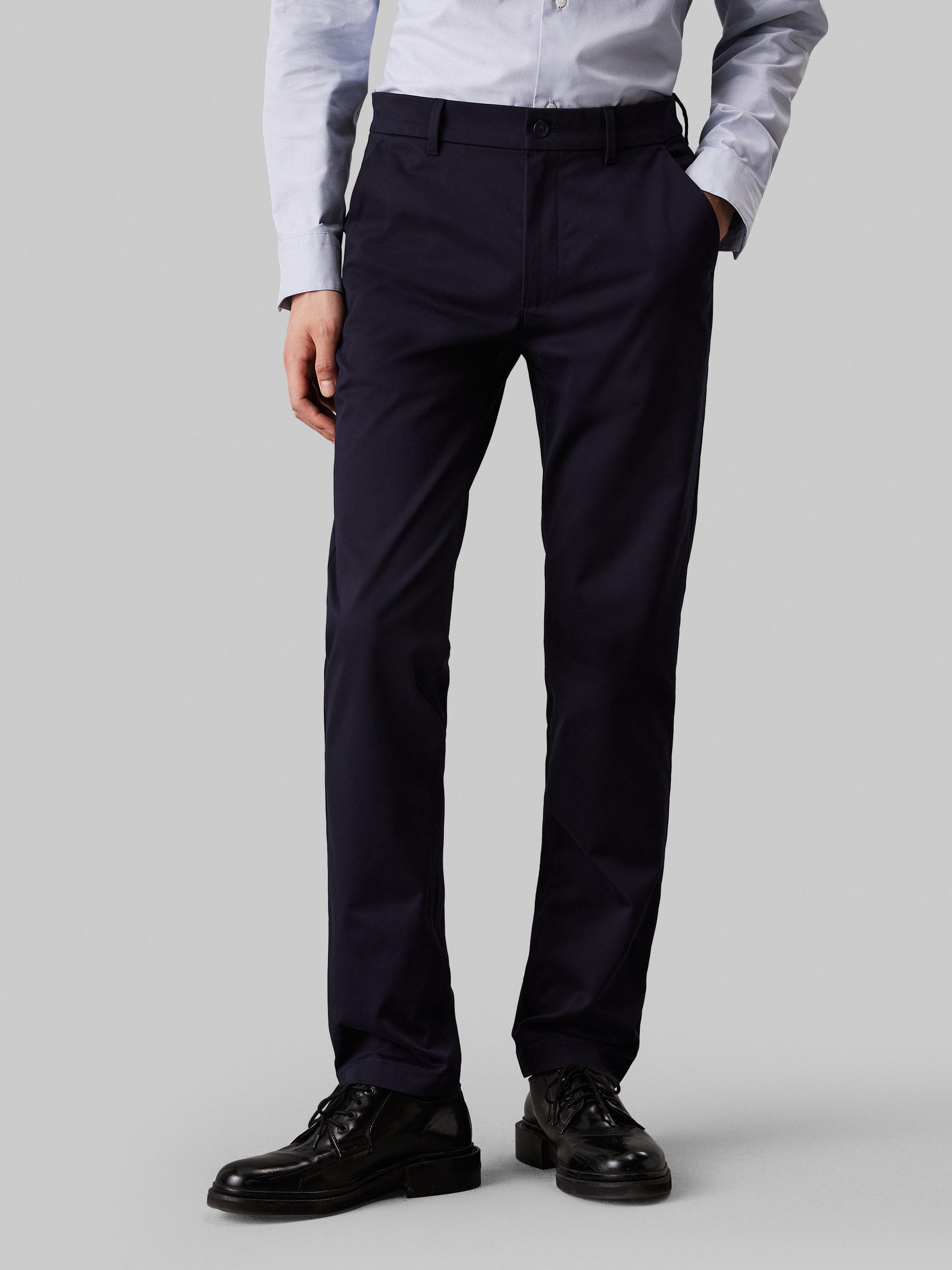 Calvin Klein Chinohose SATEEN STRETCH SLIM günstig online kaufen