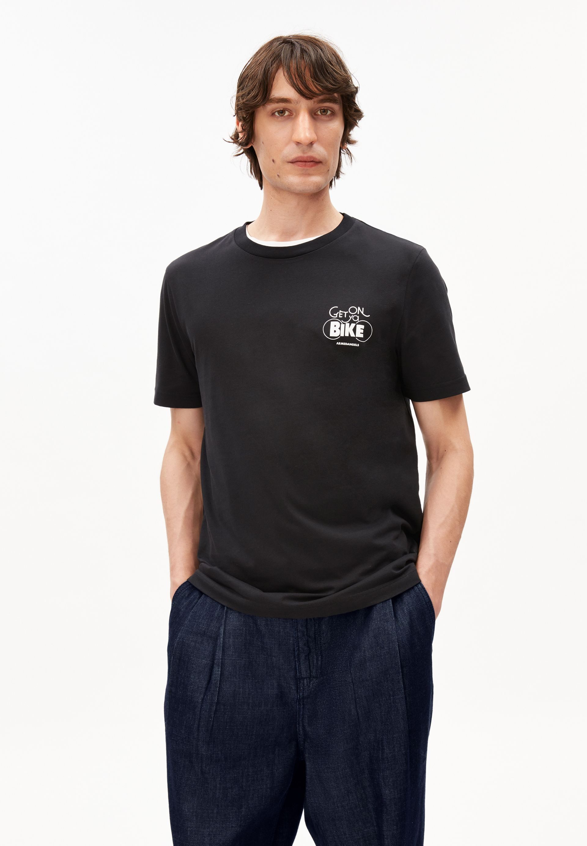 Armedangels Print-Shirt JAAMES BIKE T-Shirt aus Bio-Baumwolle Regular Fit günstig online kaufen