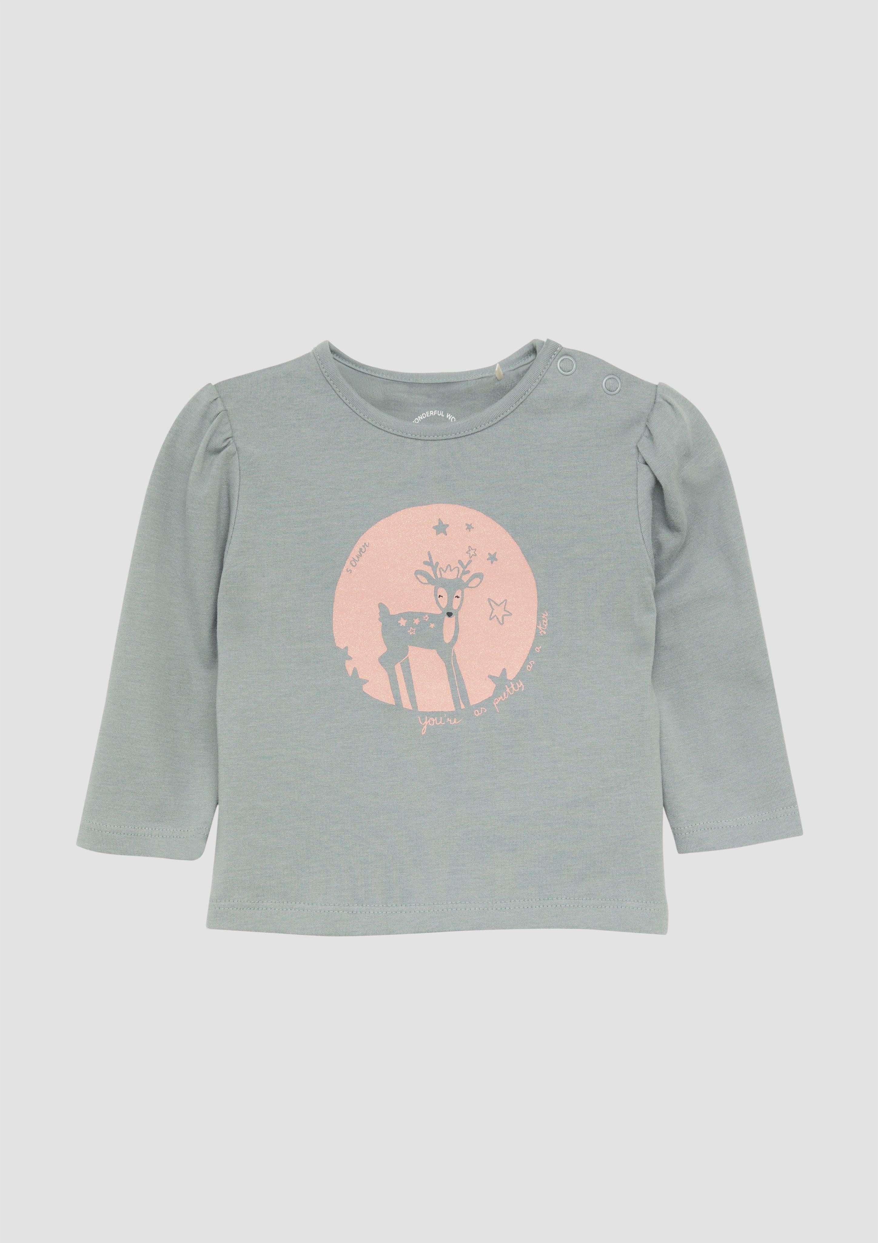 Langarmshirt T-Shirt mit Frontprint