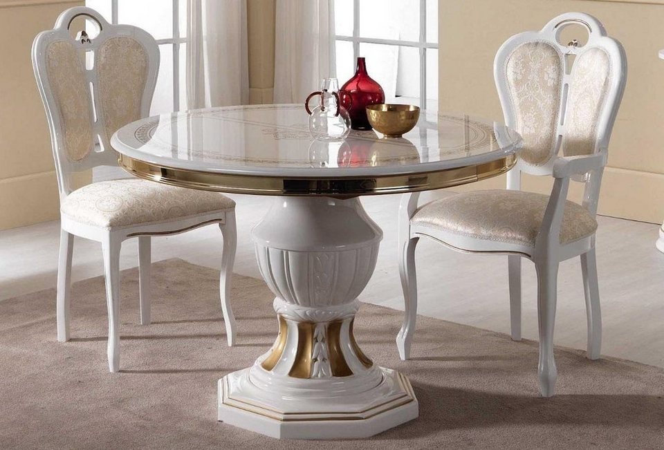 JVmoebel Stuhl, Luxus Design Stuhl Möbel Einsitzer Lehnstuhl Italienische  Luxus Möbel Sessel Neu, Maße (B/T/H): Stuhl : 56 * 55 * 104 cm