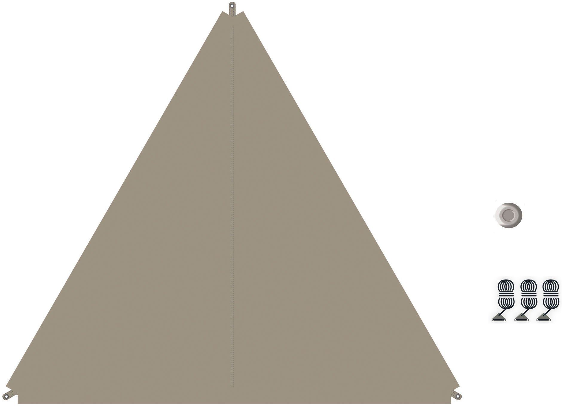 BENT Sonnensegel TC-Zip-Protect Canvas Single günstig online kaufen