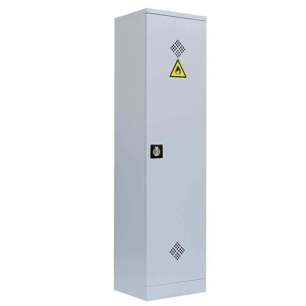 Steelboxx Mehrzweckschrank Umweltschrank 1 Tür 4 Wannenböden 1950 x 500 x 422 mm (1-St) Komplett verschweißt und montiert - keine Montage erforderlich