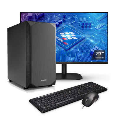 Kiebel Silent Gaming-PC-Komplettsystem (27", Intel Core i5 Intel Core i5-12400, UHD Graphics 730, 16 GB RAM, 2000 GB SSD, WLAN)