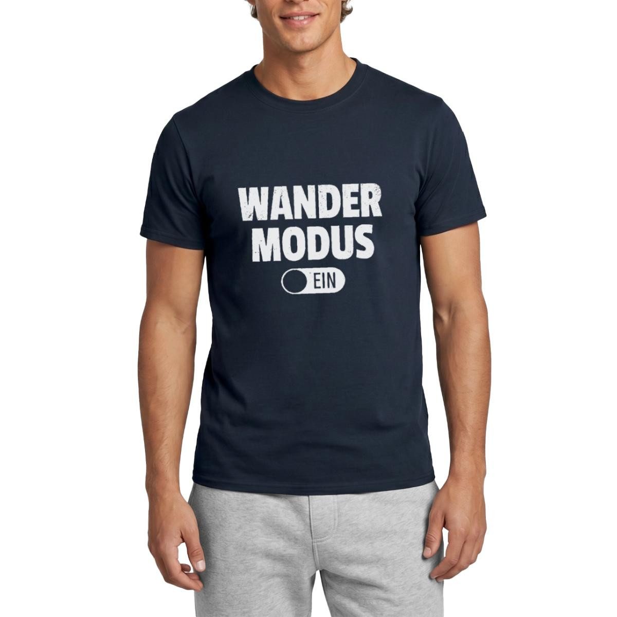 T-Shirt Wandermodus Ein Männer T-Shirt