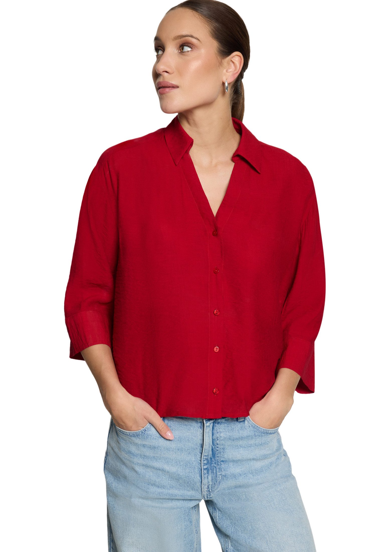 Zero Hemdbluse Damen mit Tunnelzug