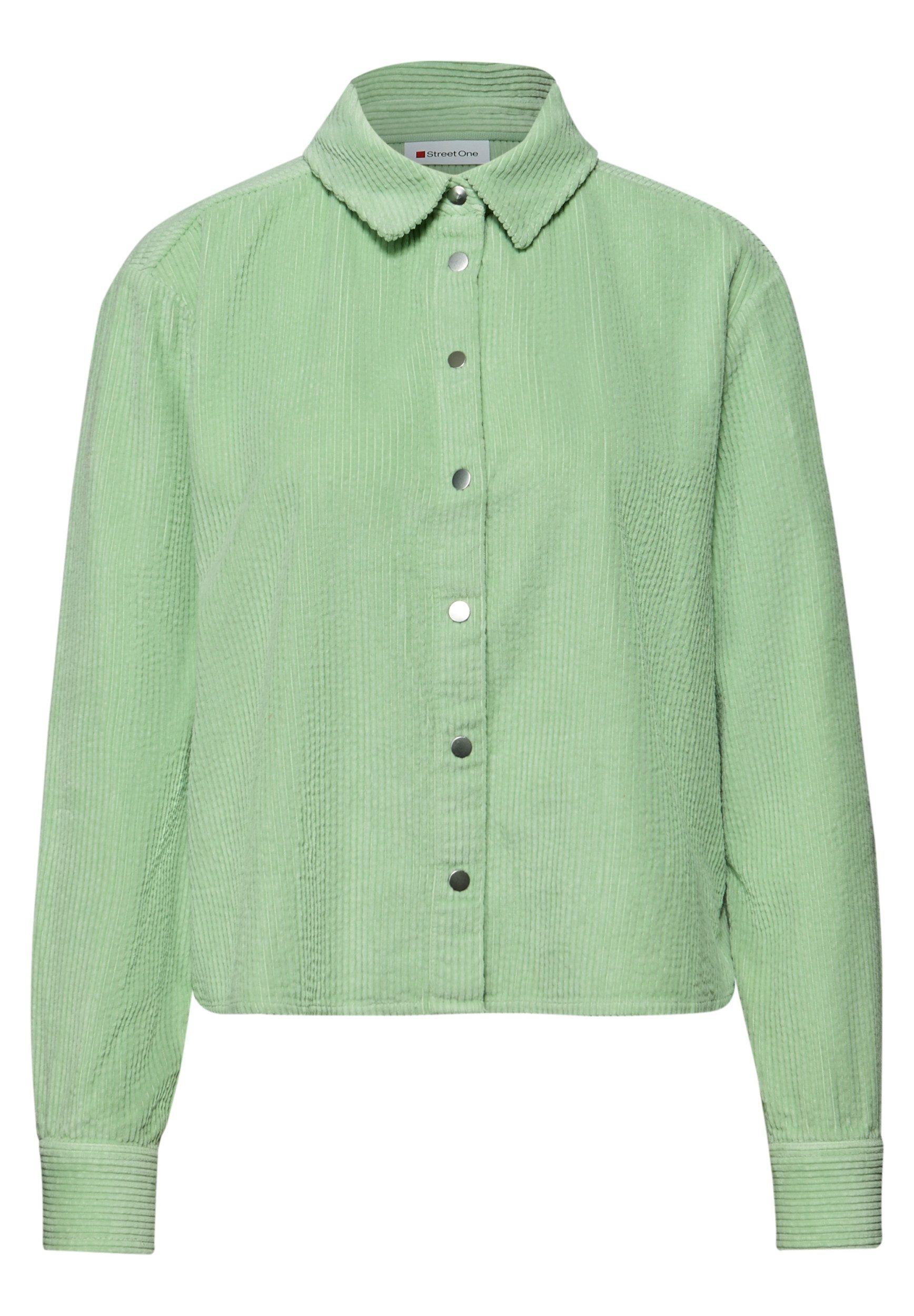 STREET ONE Langarmbluse QR Corduroy shirtcollar blouse günstig online kaufen