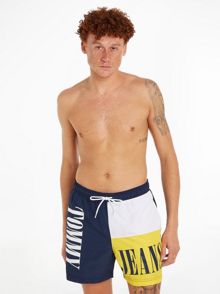 Tommy Hilfiger Swimwear Badeshorts SF MEDIUM DRAWSTRING für Schwimmen,  Zeigen Sie am Strand oder am Pool einen Retro-inspirierten Look