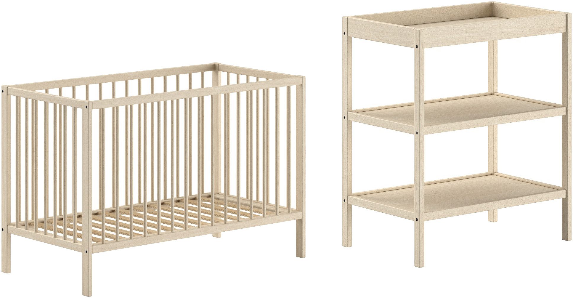 Babymöbel-Set Dino ist das ideale Start Set für Ihr Kind aus massiver Buche