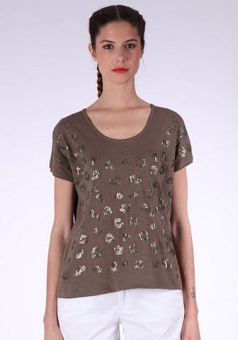 Футболка с модный Pailletten-Details &...