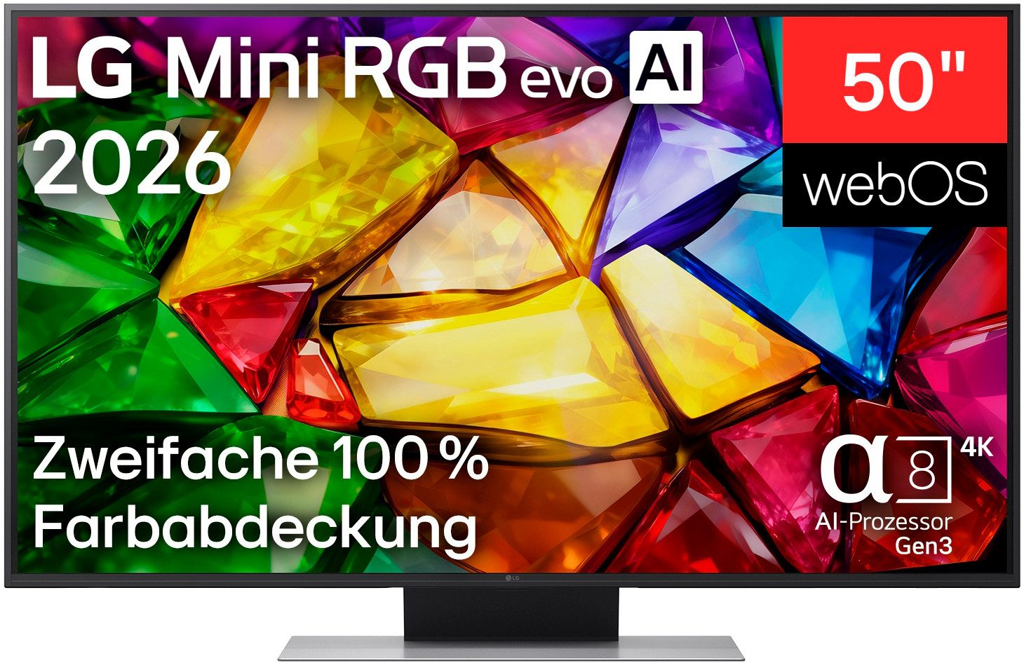 LG 50MRGB87B9B Mini-LED-Fernseher (126 cm/50 Zoll, 4K Ultra HD, Smart-TV)