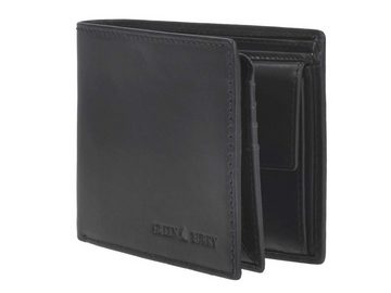 Greenburry Geldbörse Pure Black, Portemonnaie im Querformat, 8 Kartenfächer, RFID Schutz, Herren