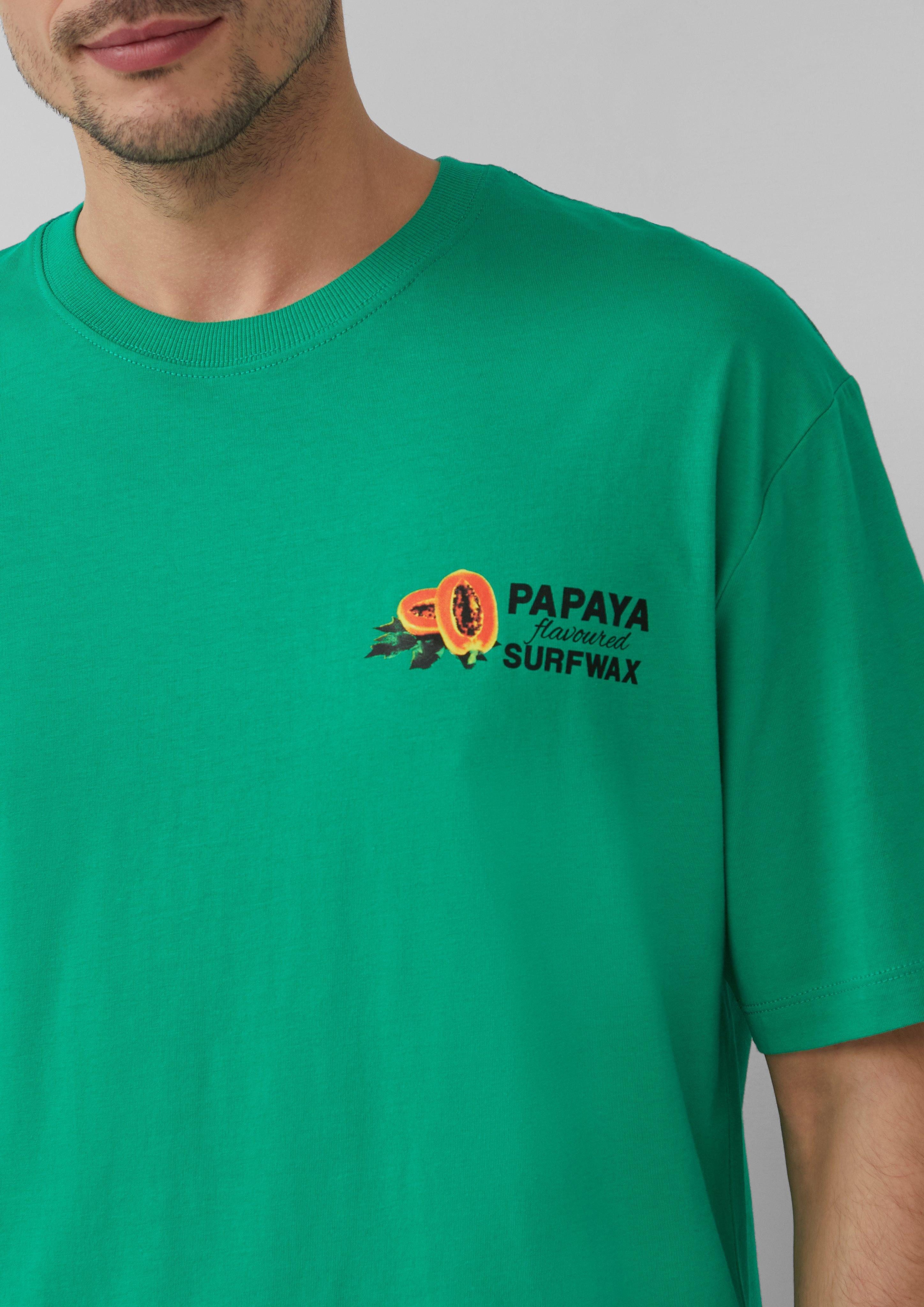 s.Oliver Kurzarmshirt Baumwoll-T-Shirt im Relaxed Fit günstig online kaufen