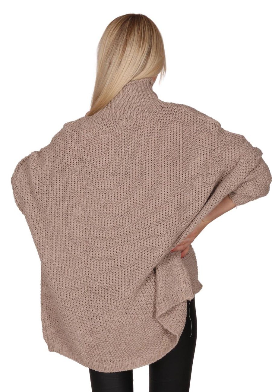 Charis Moda Longpullover Strickpullover Turtelneck Vorne günstig online kaufen