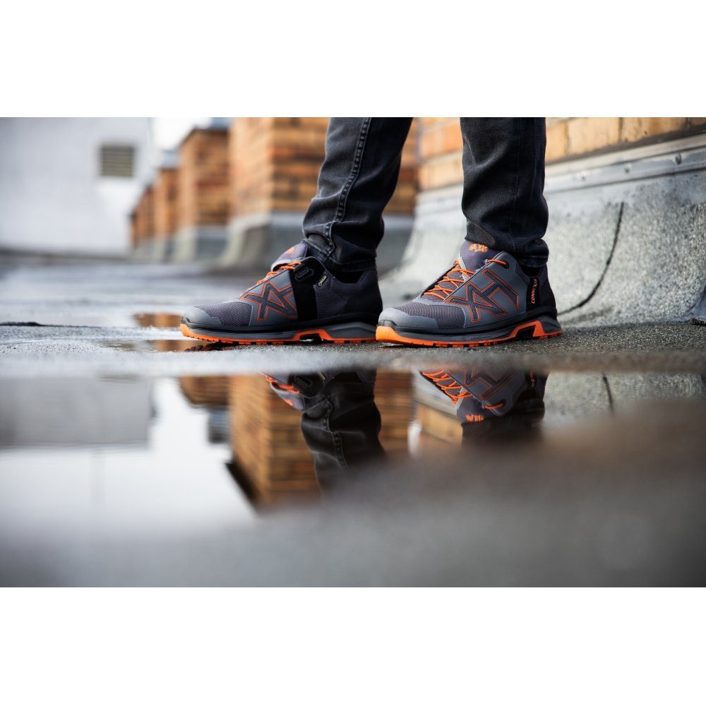 haix CONNEXIS Go GTX low grey-orange - 7,5 (41) Wanderschuh wasserdicht
