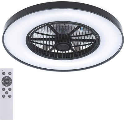 proventa LED Deckenleuchte mit Ventilator 360° Airflow, Fernbedienung