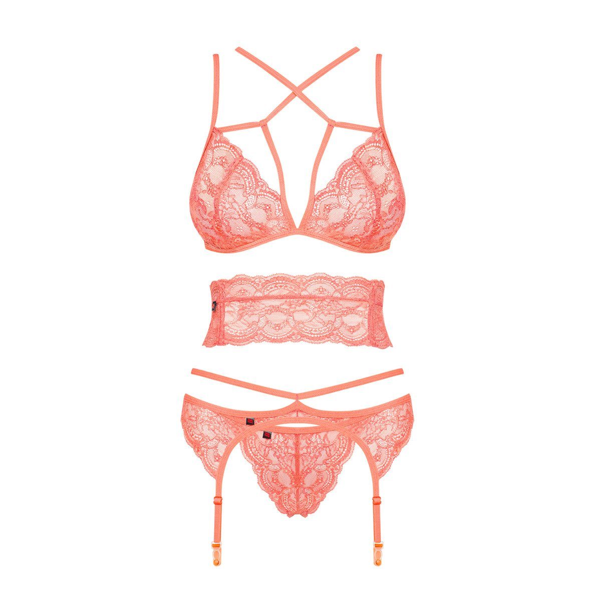 Schalen-BH OB (L/XL) Frivolla - coral Set: Obsessive 4pcs set