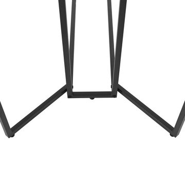 SIKAINI Esstisch (Die Tischbeine sind mit einem einzigartigen geometrischen Kurvendesign gestaltet, das ein elegantes und künstlerisches Gefühl vermittelt, 1-St., Rechteckiger Esstisch mit modernem Marmormuster), Einzigartiger rechteckiger Esstisch mit Metallgestell