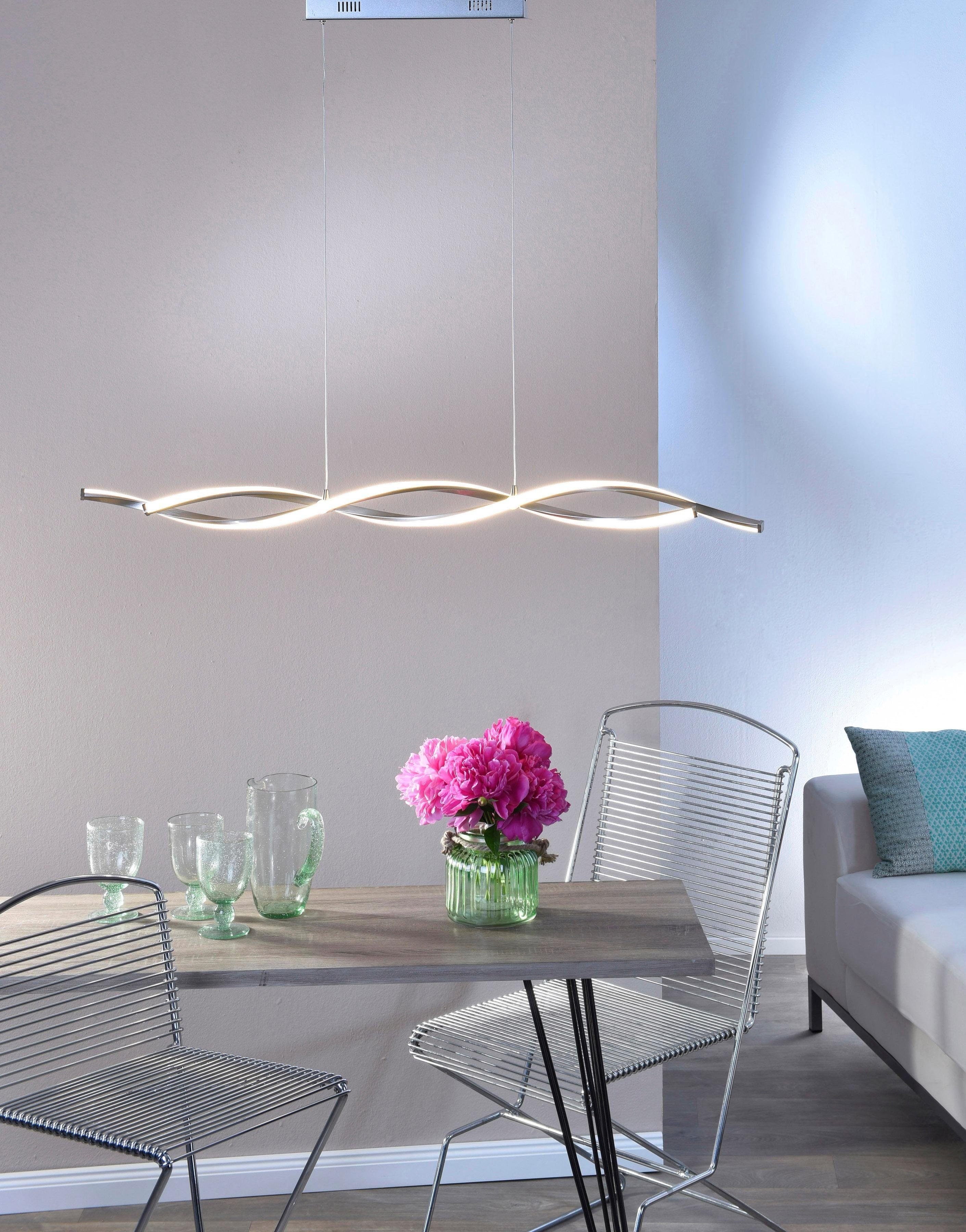 Paul Neuhaus Pendelleuchte POLINA, Dimmfunktion, LED fest integriert, Warmweiß, festverbaute LED, stufenlos dimmbar über Wandschalter, warmweiß