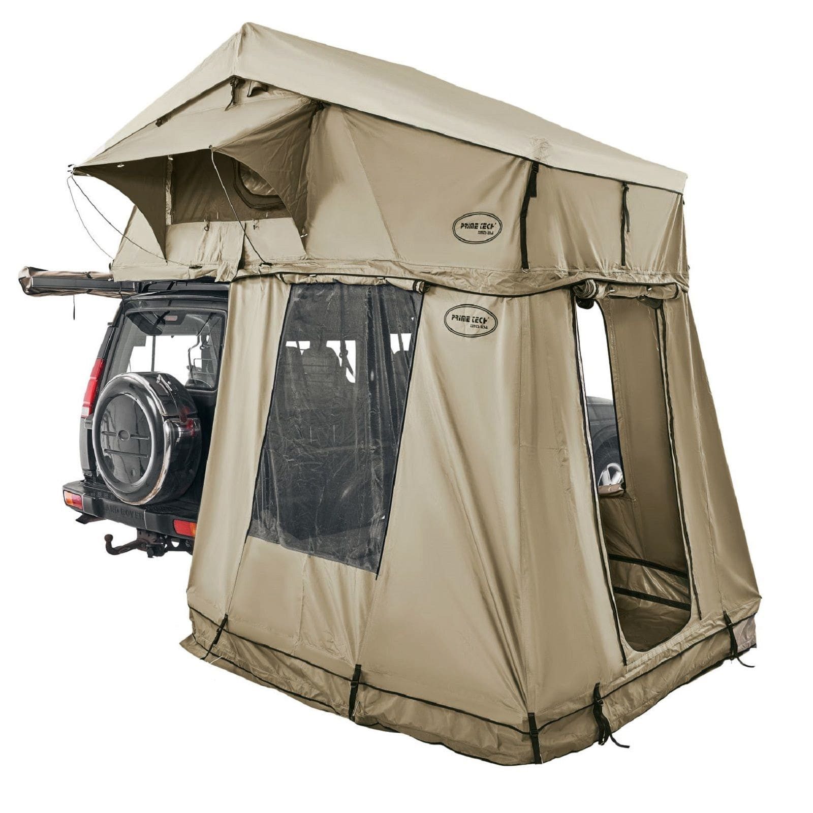 Dachzelt Prime Tech Autodachzelt Extended L + Vorzelt (beige)