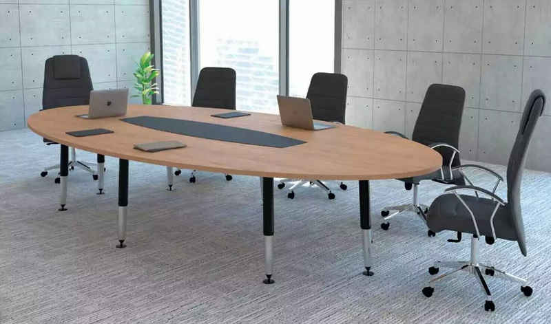 JVmoebel Konferenztisch Konferenztisch Designer Büro Arbeit Zimmer 220x110 Möbel Tisch, Made In Europe