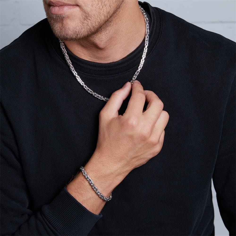 JEWLIX Königsarmband JEWLIX Armband Königskette 925 Silber rhodiniert 5mm H günstig online kaufen
