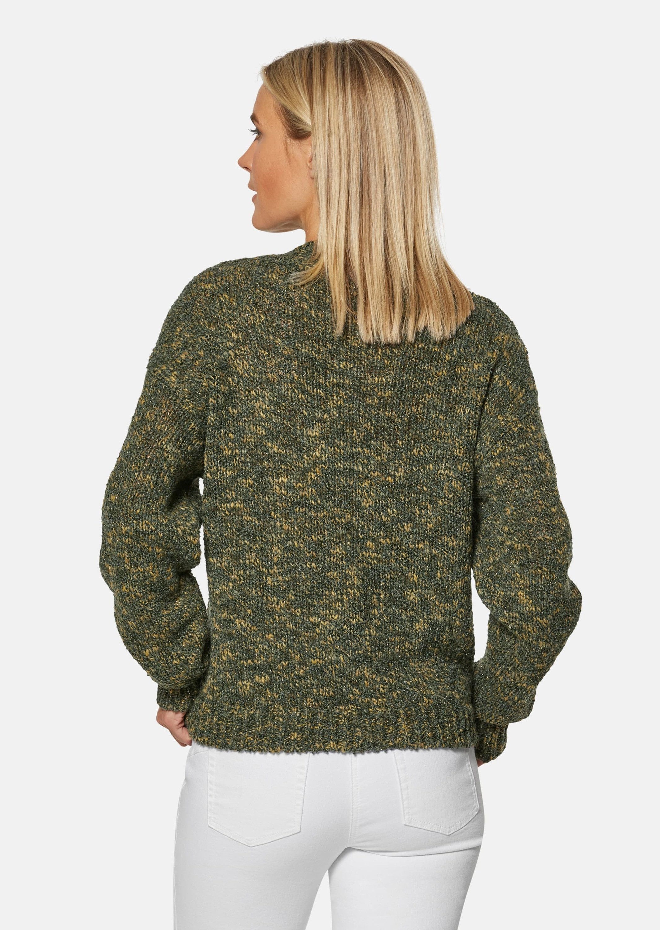 MADELEINE Strickpullover Pullover mit Stehkragen