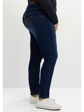 Sheego Stretch-Jeans Große Größen für sehr schmale Beine und mehr Bauch