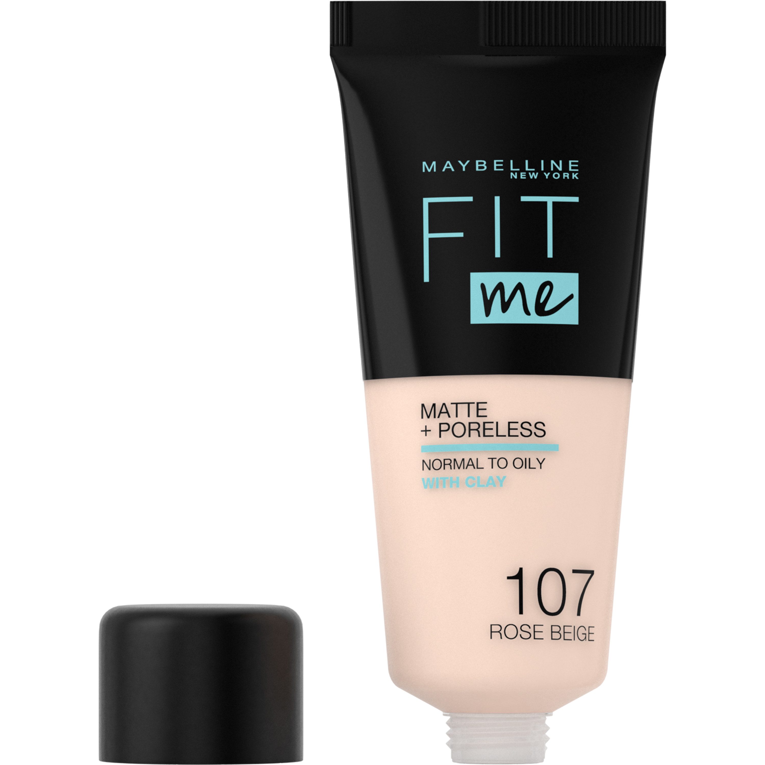 MAYBELLINE NEW YORK Foundation FIT ME! MATTE + PORELESS MAKE-UP, für einen natürlich mattierten Teint, leichte bis mittlere Deckkraft