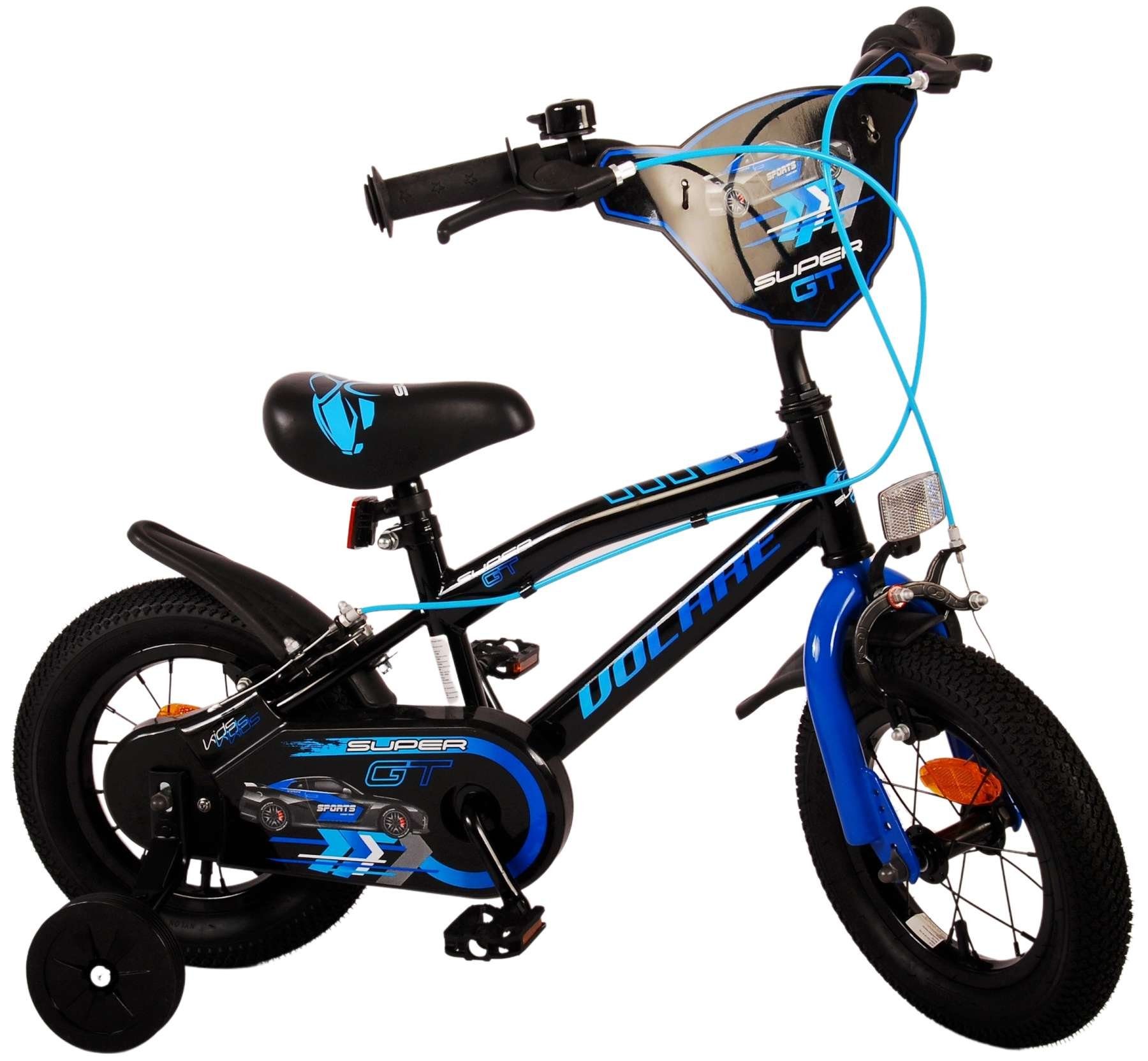 Volare Kinderfahrrad Super GT oder 14, - Zwei kg, bis verschieden 60 Grün 16 12, und Jungen Größen Farben 85% zusammengebaut, Rot, - Zoll - Blau, Handbremsen