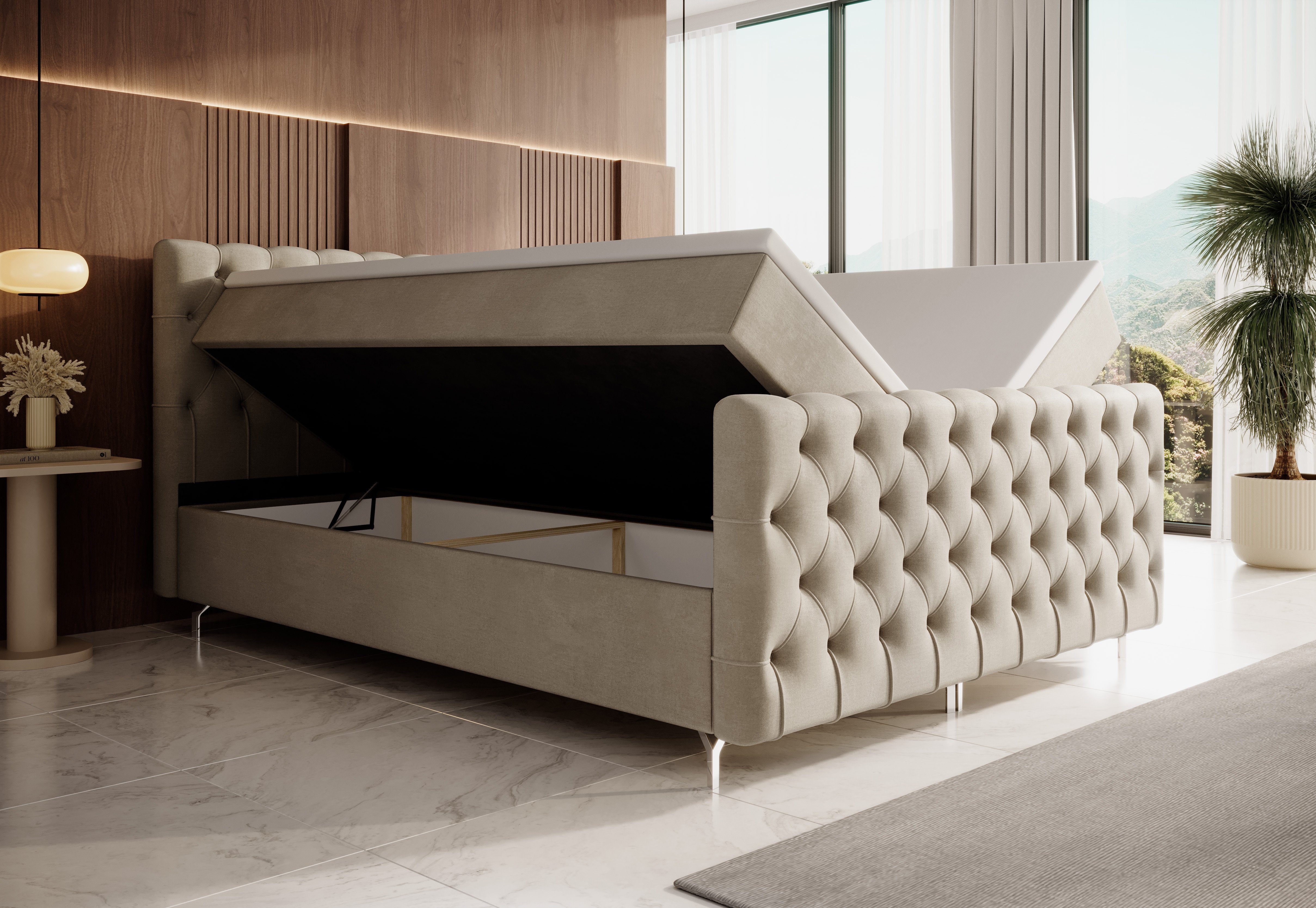 yourhouse24 Boxspringbett Chester Plus (Bonell-Matratze und günstig online kaufen