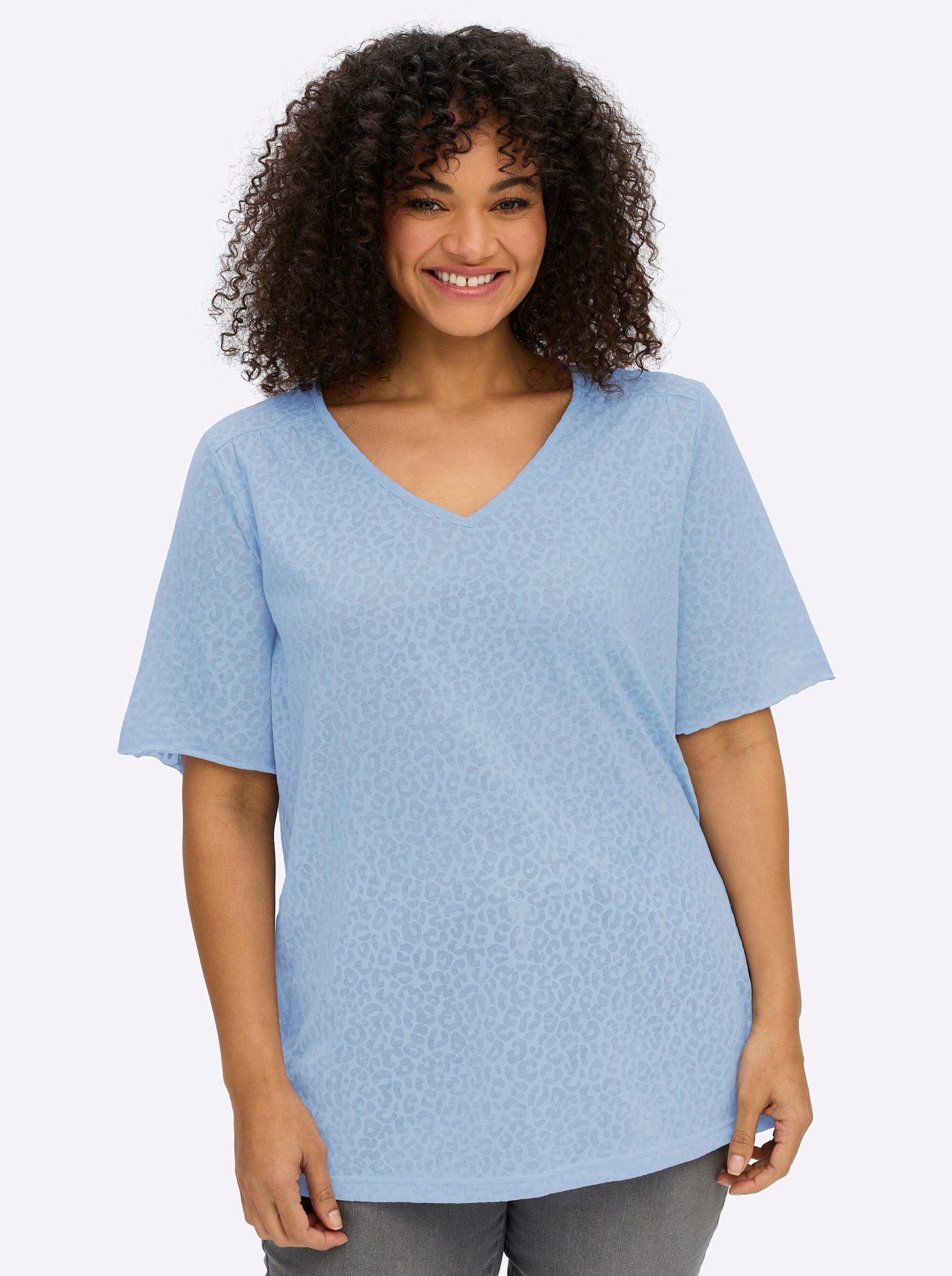 Sheego T-Shirt Shirt Kurzarm