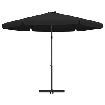 vidaXL Balkonsichtschutz Sonnenschirm mit Stahlmast 300 cm Schwarz