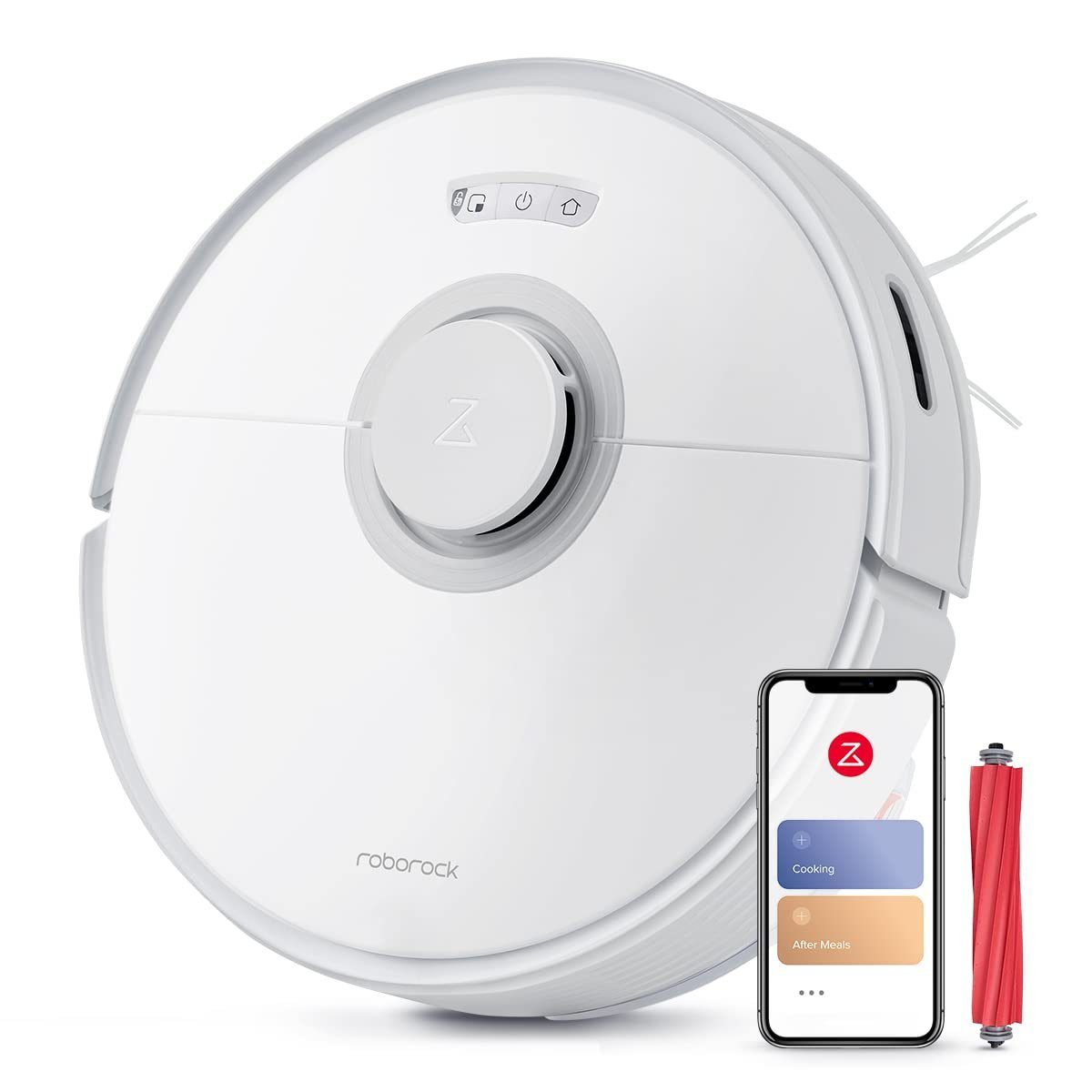 Roborock Saugroboter Q7 MAX, 58 W, beutellos,4200Pa, Selbstaufladender RoboterStaubsauger, mit No-Go-Zonen, Alexa & App Connect(S5 max Aktualisierung)