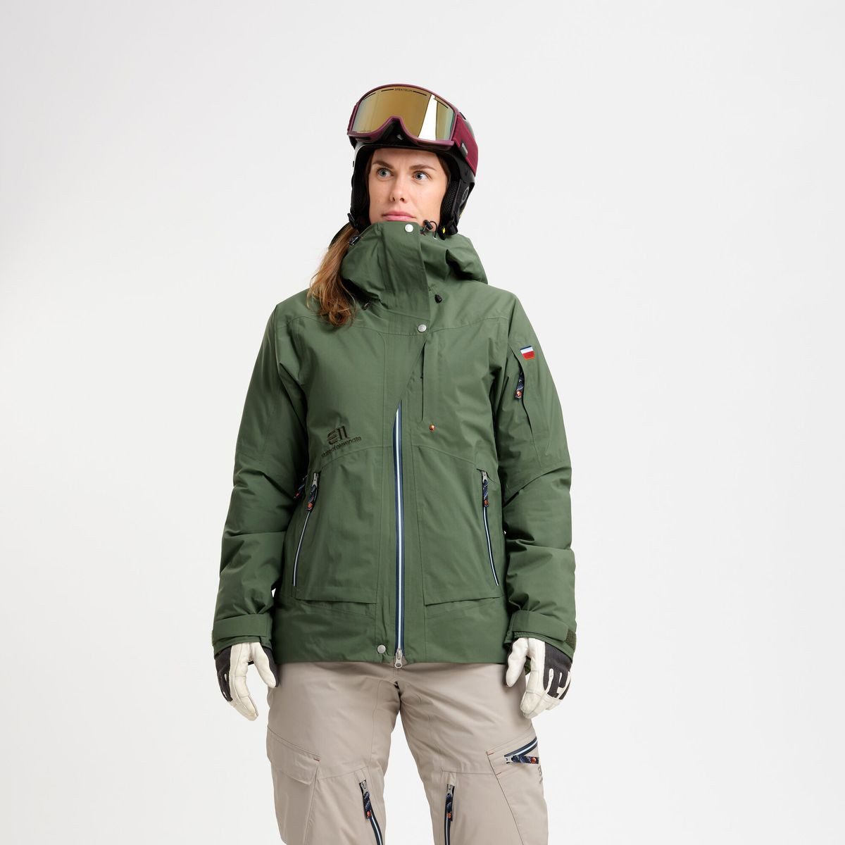 Elevenate Outdoorjacke Women Lavancher Jacket Isolierte Damen-Skijacke aus 2-lagigem GORE-TEX® mit recycelter