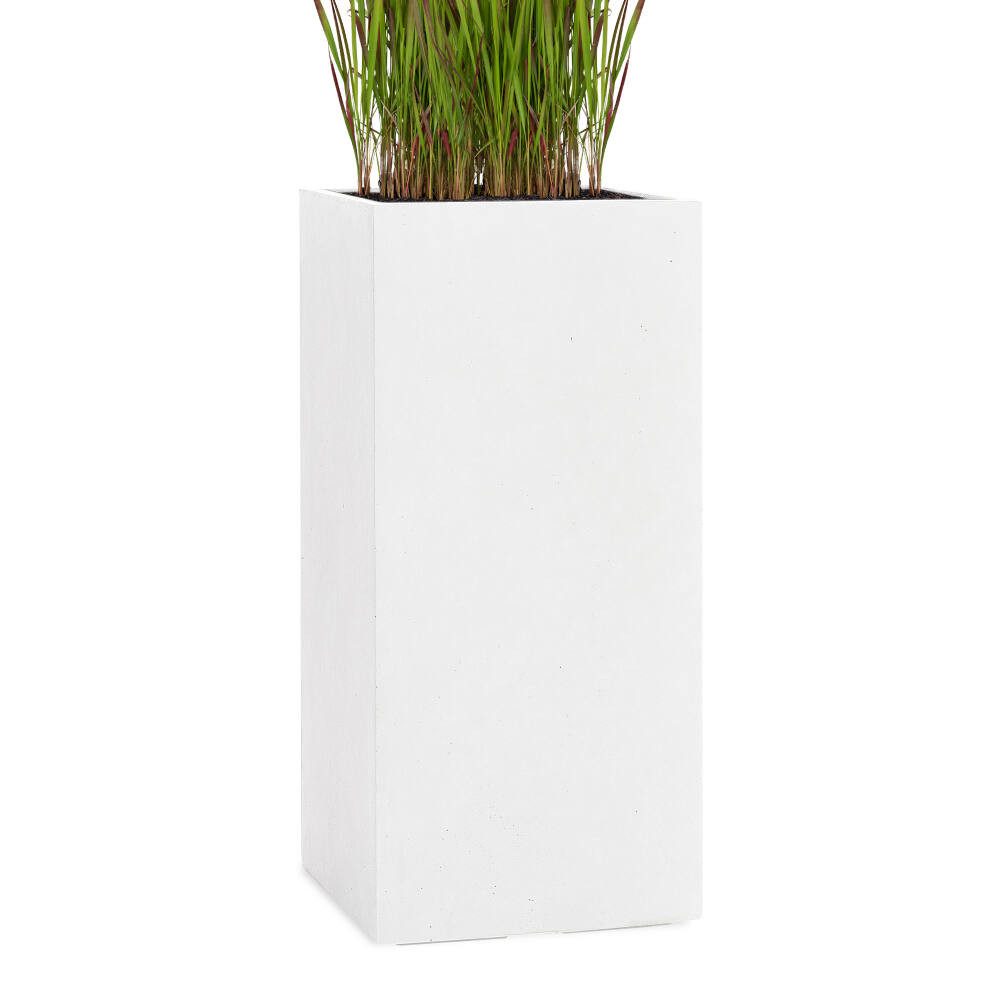 Pflanzwerk® Pflanzkübel TOWER Premium Blumenkübel Pflanzsäule Fiberglas mit Lotus-Effekt