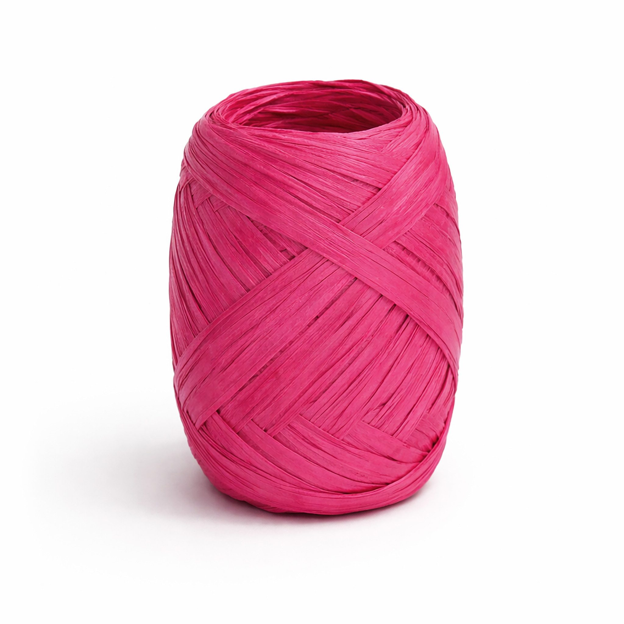 Creativery Bastelband, Papierband Raffiabast 20m Rolle Fuchsia