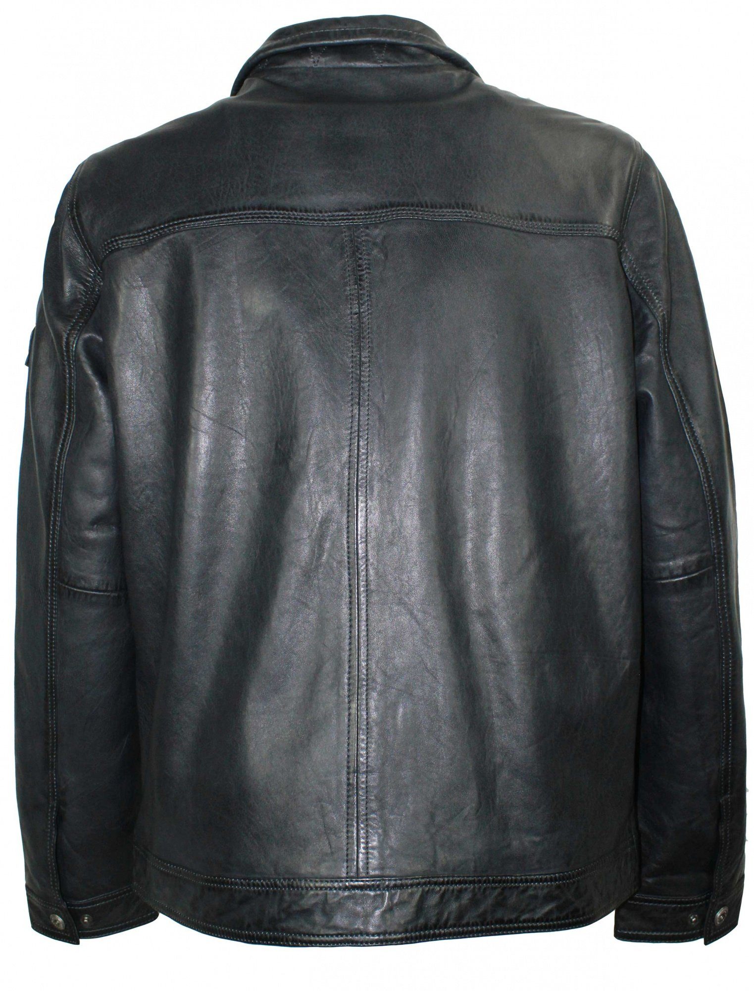 Redpoint Lederjacke Redpoint - Herren Lederjacke Neuseeländisches Lammnappa anthrazit