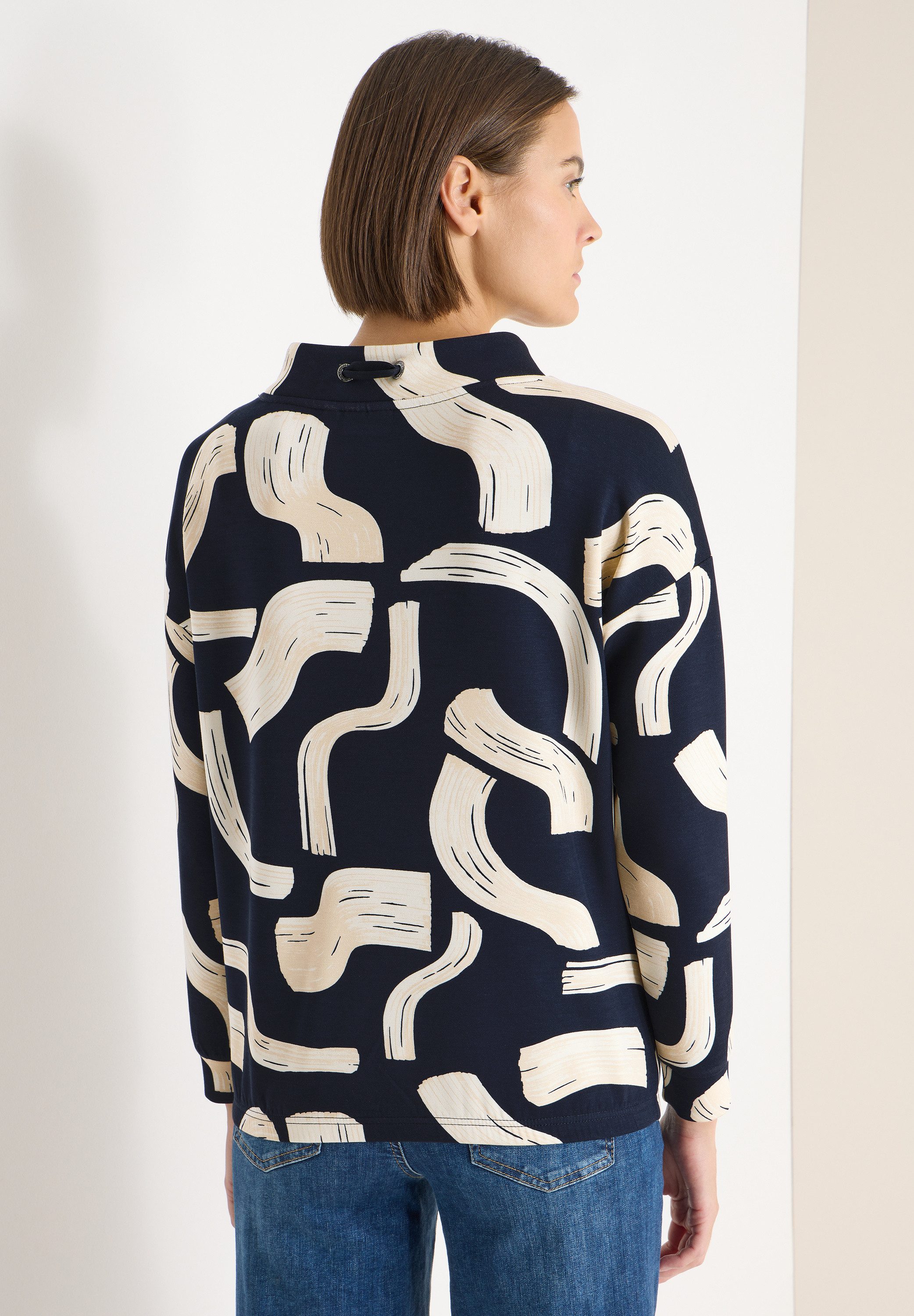 CECIL Langarmshirt mit grafischem Muster günstig online kaufen