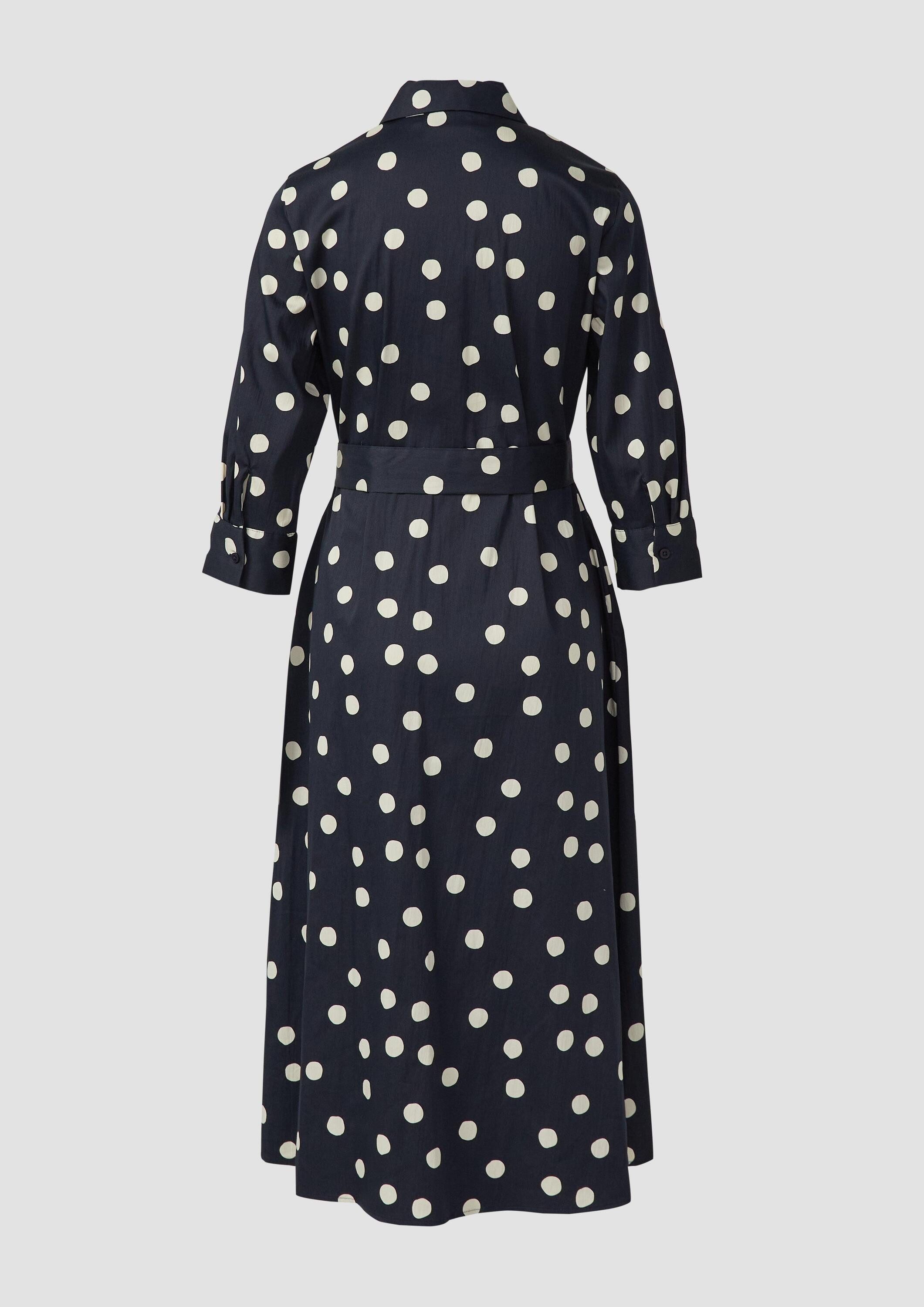 s.Oliver Midikleid Kleid Elastisches Baumwollkleid mit Viskosefutter günstig online kaufen