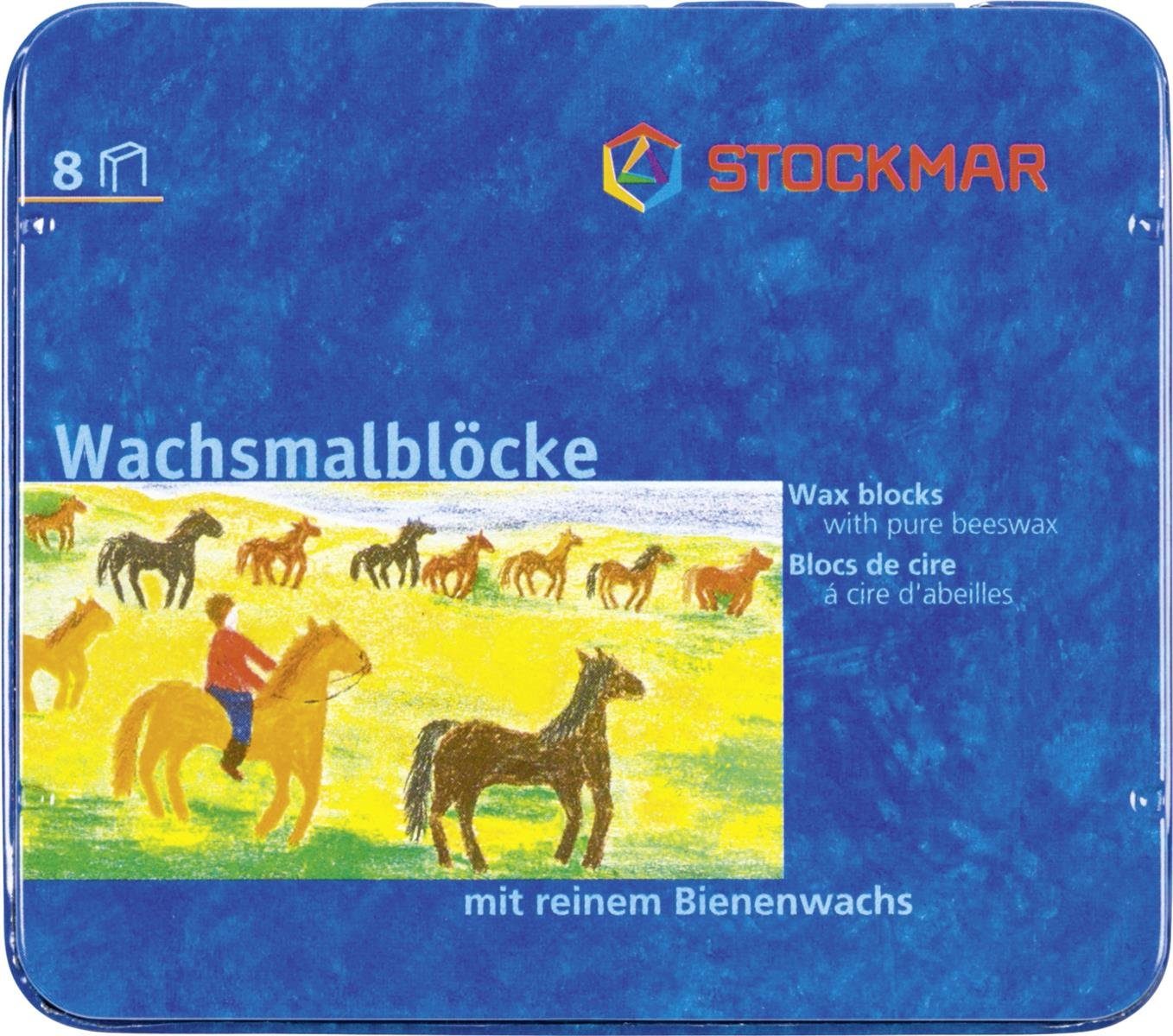 Stockmar Klemmen sort Wachsblöcke 8er