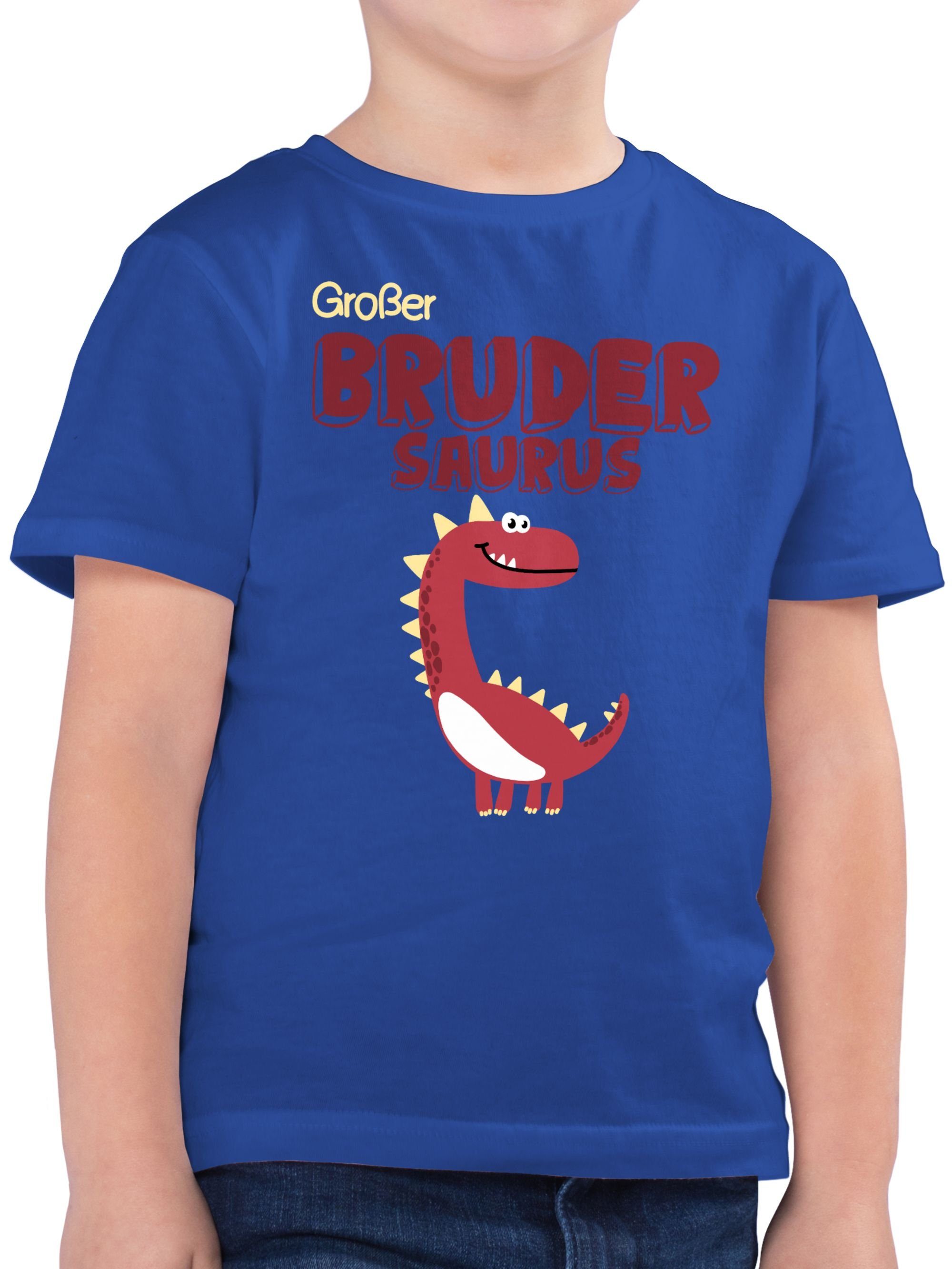 Shirtracer T-Shirt Großer Bruder 03 Großer Brudersaurus Royalblau