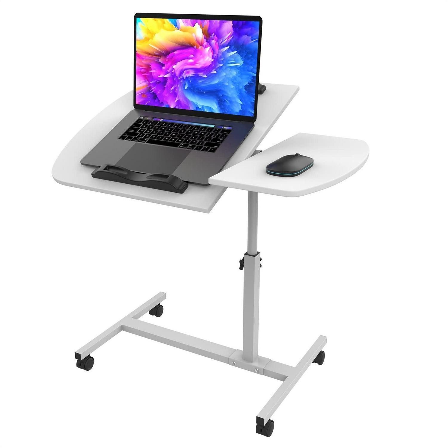 LuxusKollektion Laptoptisch Computertisch Laptop höhenverstellbar mobil 60x40cm weiß (1-St)