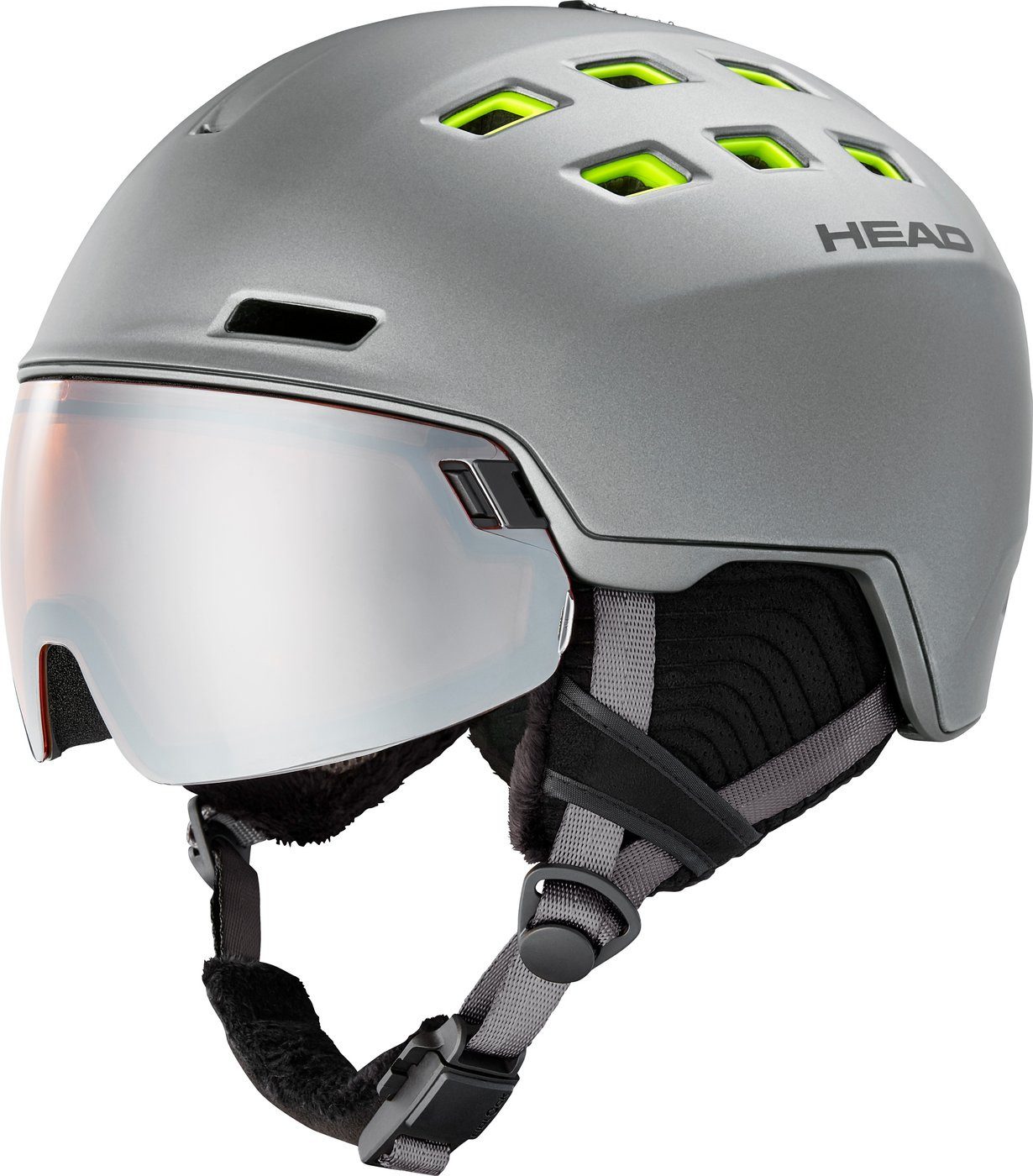 Head Skihelm RADAR anthracite/lime -