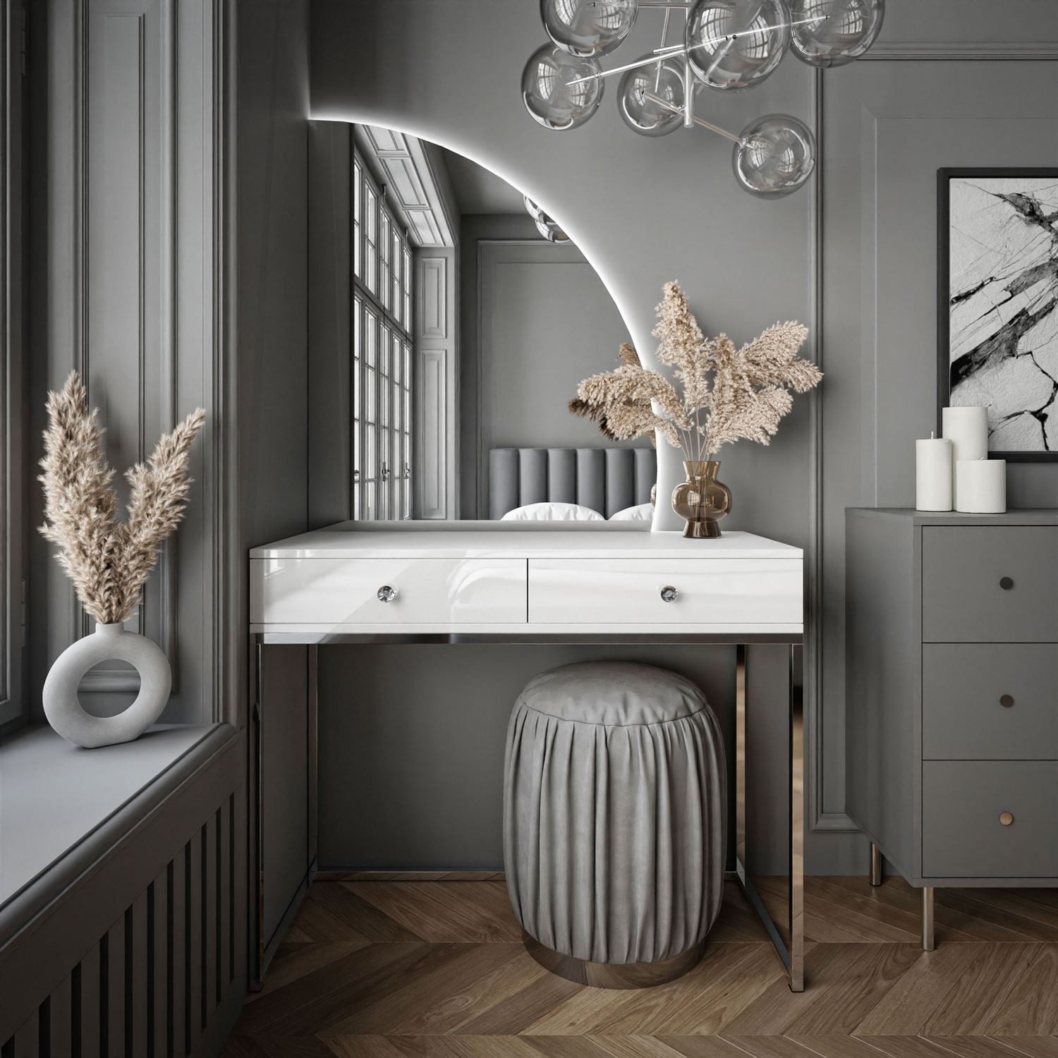 Lookway Schminktisch QUINNIE GLAMOUR mit LED günstig online kaufen