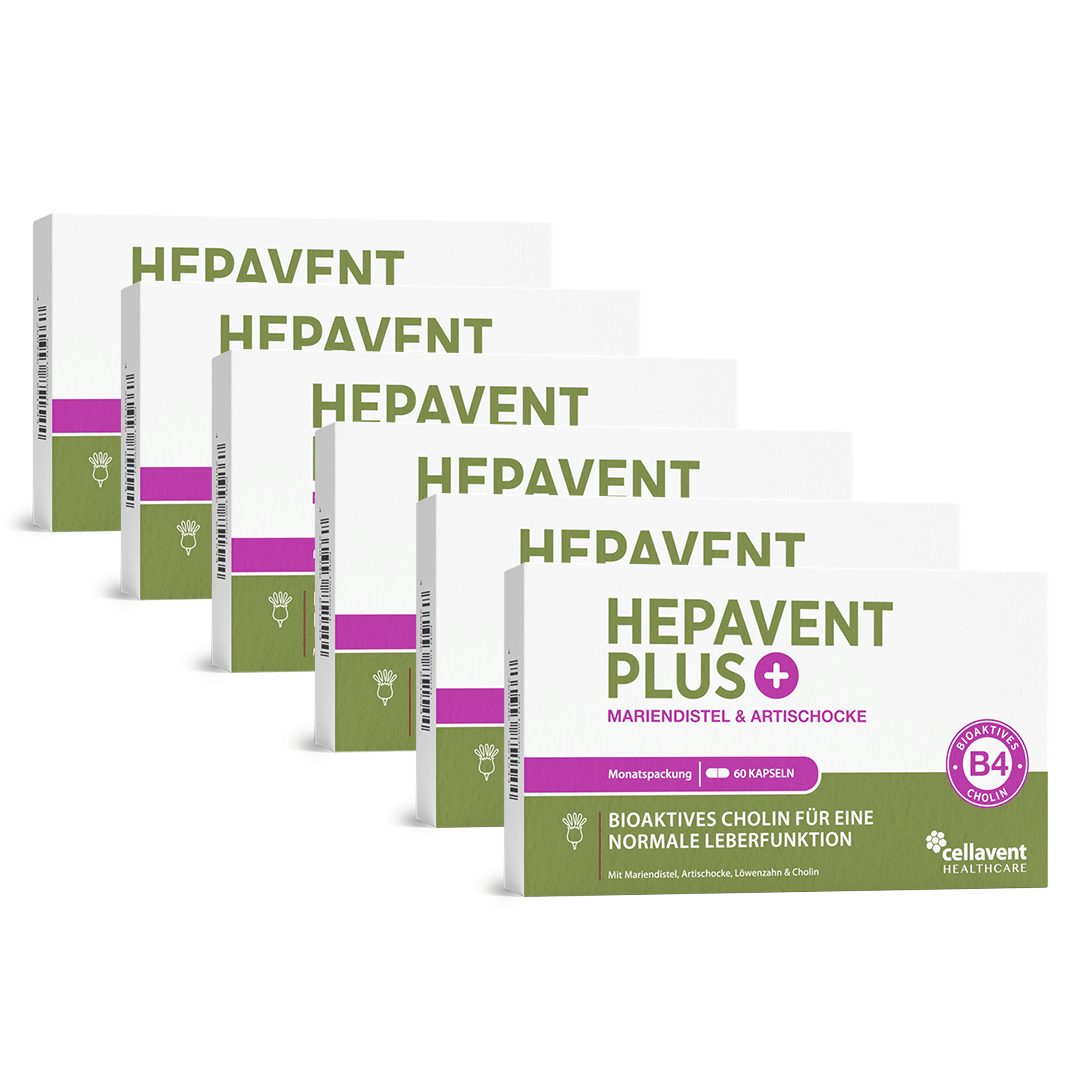 Cellavent Healthcare Leberkur Cholin Kapseln - Hepavent PLUS Kapseln